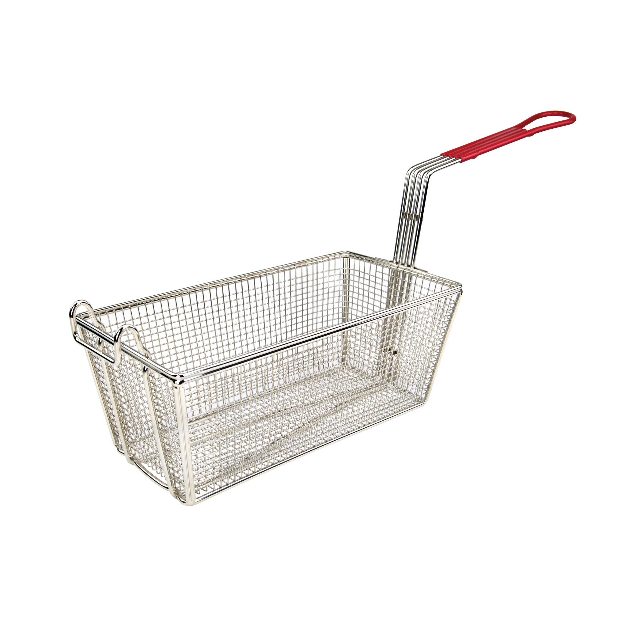 12X6X5 FRY BASKET RED HANDLE