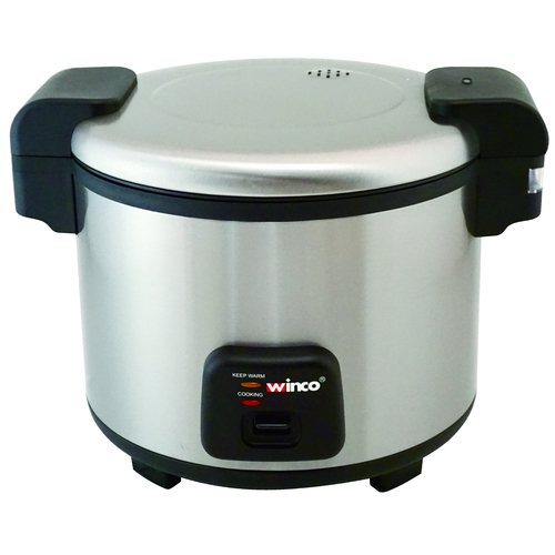 RICE COOKER/WARMER, ELECTRIC, 30 CUP UNCOOKED RICE CAPACITY,